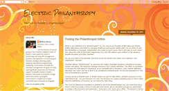 Desktop Screenshot of electricphilanthropy.blogspot.com