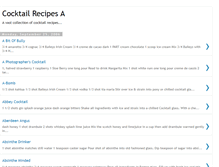Tablet Screenshot of cocktailrecipesa.blogspot.com