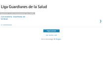 Tablet Screenshot of guardianesdelasalud.blogspot.com