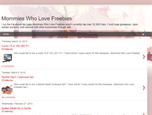 Tablet Screenshot of mommieswholovefreebies.blogspot.com