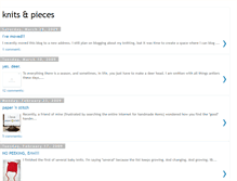 Tablet Screenshot of knits-and-pieces.blogspot.com