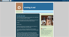 Desktop Screenshot of ironingitout.blogspot.com