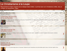 Tablet Screenshot of lechristianisme.blogspot.com