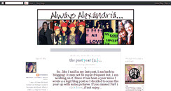 Desktop Screenshot of alwaysalexandria.blogspot.com