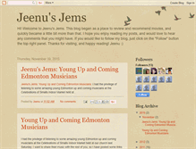 Tablet Screenshot of jeenu-jeenusjems.blogspot.com