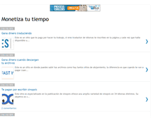 Tablet Screenshot of monetizatutiempo.blogspot.com