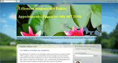 Desktop Screenshot of 5-element-acupuncture-dublin.blogspot.com