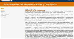 Desktop Screenshot of funcienciayconciencia.blogspot.com