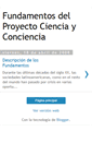 Mobile Screenshot of funcienciayconciencia.blogspot.com
