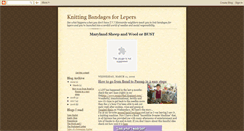 Desktop Screenshot of knittingbandagesforlepers.blogspot.com