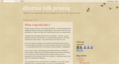 Desktop Screenshot of dharmatalkpenang.blogspot.com