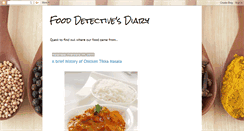 Desktop Screenshot of fooddetectivesdiary.blogspot.com