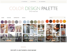 Tablet Screenshot of colordesignpalette.blogspot.com