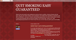 Desktop Screenshot of easiestwaytoquitsmoking.blogspot.com