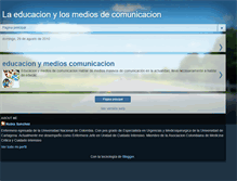 Tablet Screenshot of laeducacionylosmediosdecomunicacion.blogspot.com