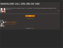 Tablet Screenshot of bangalorecallgirl4u.blogspot.com