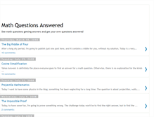Tablet Screenshot of math-homework-questions.blogspot.com