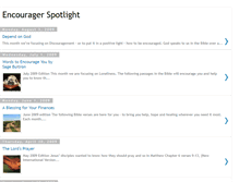Tablet Screenshot of encouragerspotlight.blogspot.com