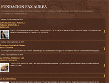 Tablet Screenshot of fundacionpaxaurea.blogspot.com