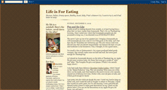 Desktop Screenshot of lifeisforeating.blogspot.com