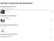 Tablet Screenshot of mestresvalenciansperbenissanet.blogspot.com
