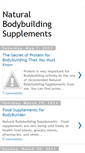 Mobile Screenshot of naturalbodybuildingsupplements.blogspot.com