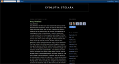 Desktop Screenshot of evolutia-stelara.blogspot.com