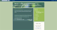 Desktop Screenshot of basildoncourierandparceldistribution.blogspot.com