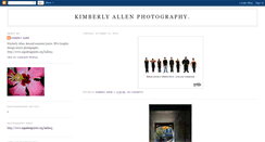 Desktop Screenshot of kimberlyallenphotography.blogspot.com