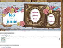 Tablet Screenshot of leoandjunie.blogspot.com