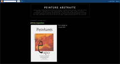 Desktop Screenshot of peinture-abstraite.blogspot.com