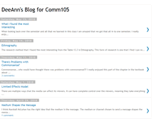 Tablet Screenshot of deeanncomm105blog.blogspot.com