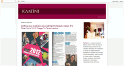 Desktop Screenshot of kaminibeauty.blogspot.com
