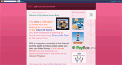 Desktop Screenshot of pjksuccessincome.blogspot.com