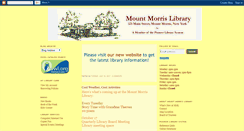 Desktop Screenshot of mountmorrislibrary.blogspot.com