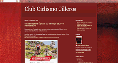 Desktop Screenshot of clubciclismocilleros.blogspot.com