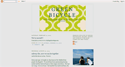 Desktop Screenshot of greenbicycledesign.blogspot.com
