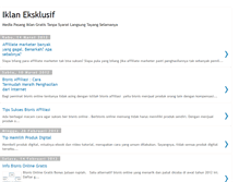 Tablet Screenshot of iklaneksklusif.blogspot.com