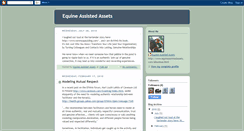 Desktop Screenshot of equineassistedassets.blogspot.com