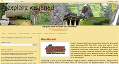 Desktop Screenshot of explorewayanad.blogspot.com