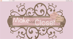 Desktop Screenshot of makeandcloset.blogspot.com