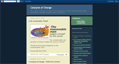 Desktop Screenshot of catalysts-of-change.blogspot.com