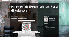 Desktop Screenshot of kebayorantranslator.blogspot.com