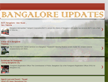 Tablet Screenshot of bangalore-updates.blogspot.com