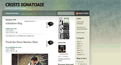 Desktop Screenshot of cristiignatoaie.blogspot.com