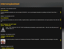 Tablet Screenshot of intervencaostreet.blogspot.com
