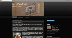 Desktop Screenshot of daveplusfood.blogspot.com