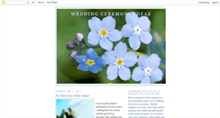 Desktop Screenshot of ceremonyideas.blogspot.com