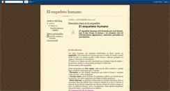 Desktop Screenshot of loshuesosdelesqueletohumano.blogspot.com