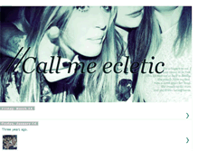 Tablet Screenshot of callmeecletic.blogspot.com